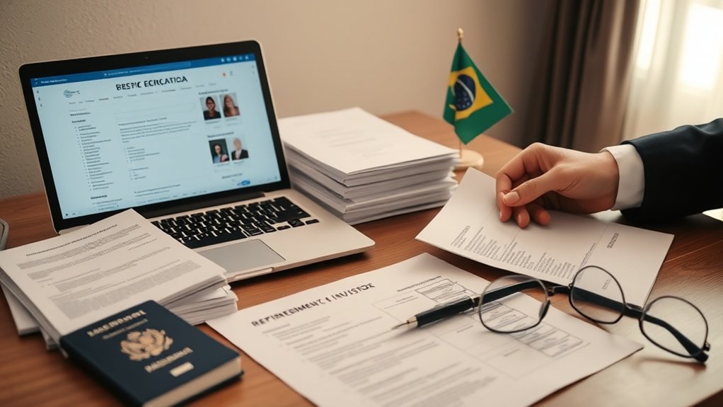 lista de verificação para visto de investidor aposentado