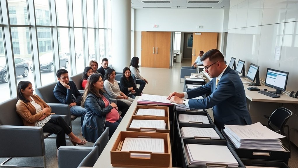 revisar cuidadosamente os formulários de imigração