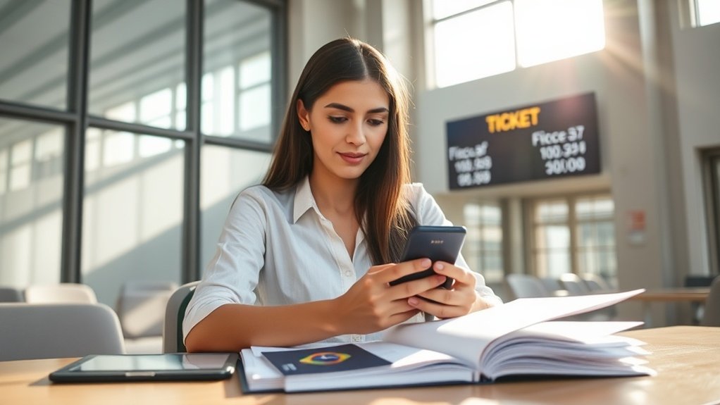 preparar o cronograma para comparecer à imigração