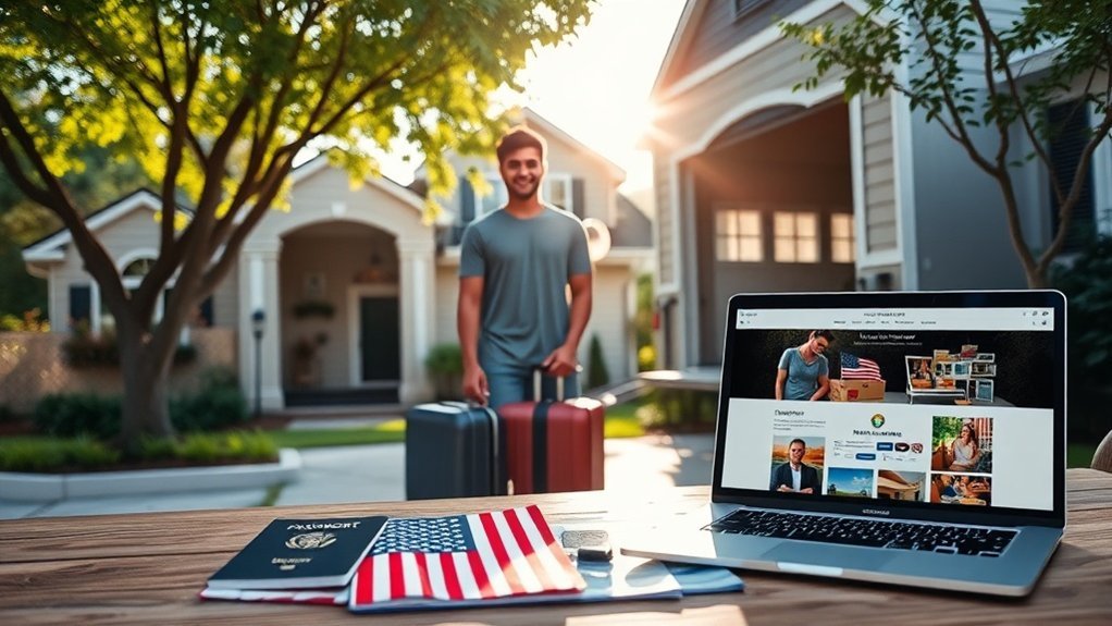 estabelecendo-se nos EUA