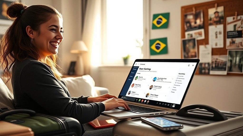 oportunidades de habitação nas redes sociais