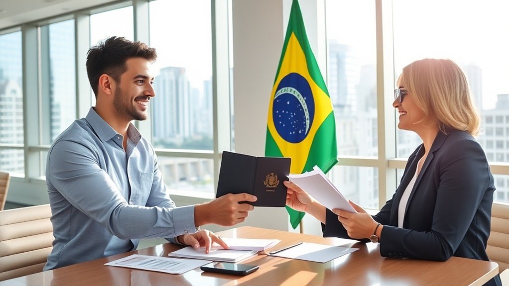 patrocinador para visto do Brasil