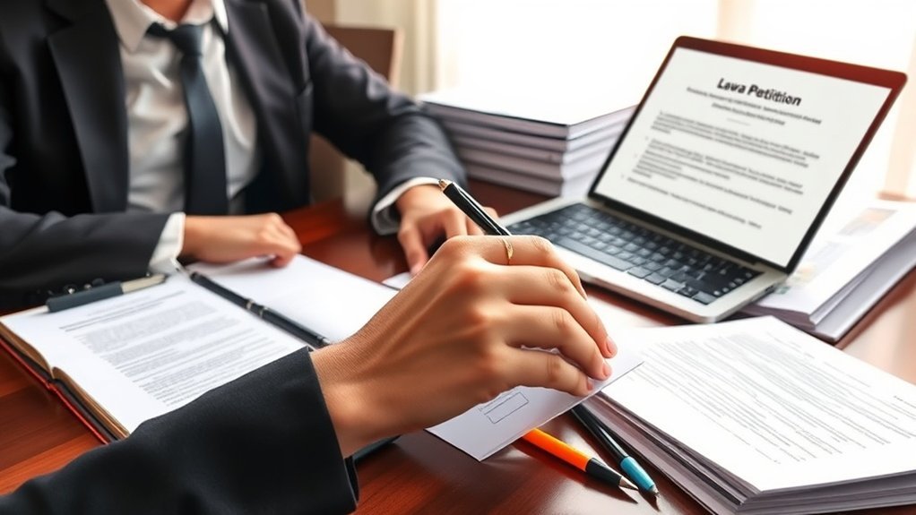 etapas para petição oficial