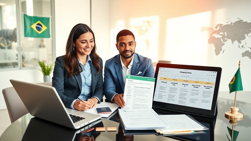 vistos de estudante e de trabalho