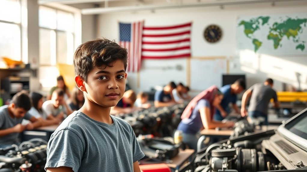 A vida estudantil na América