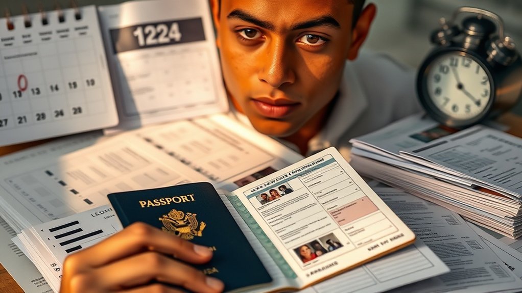 cronograma de aplicação para visto de estudante