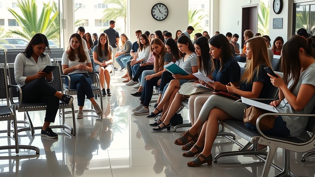 tempos de espera para visto de estudante