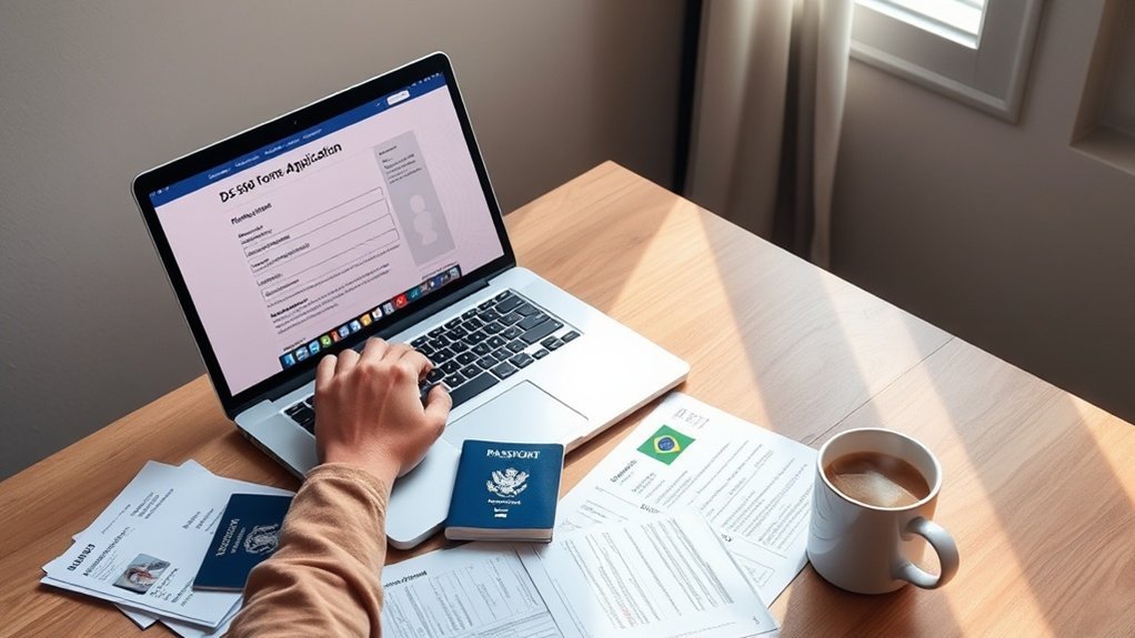 submeter o formulário DS-160 online