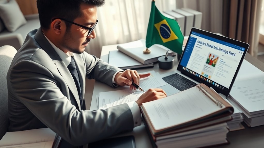 orientação personalizada sobre estratégias de imigração