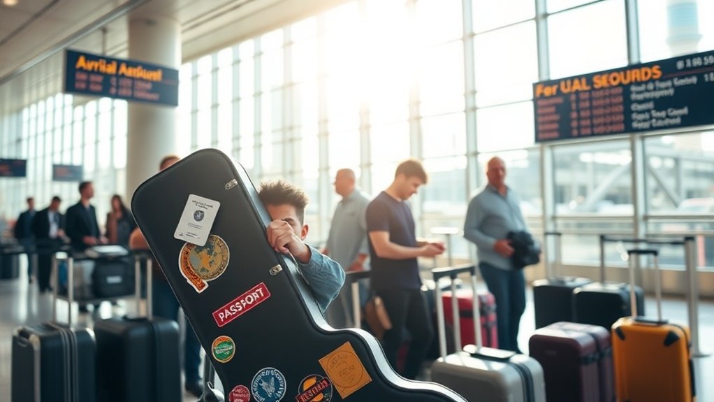 logística de turnê, merchandising, imigração