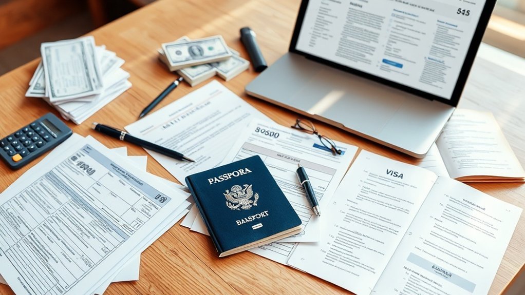 tradução e preparação de documentos