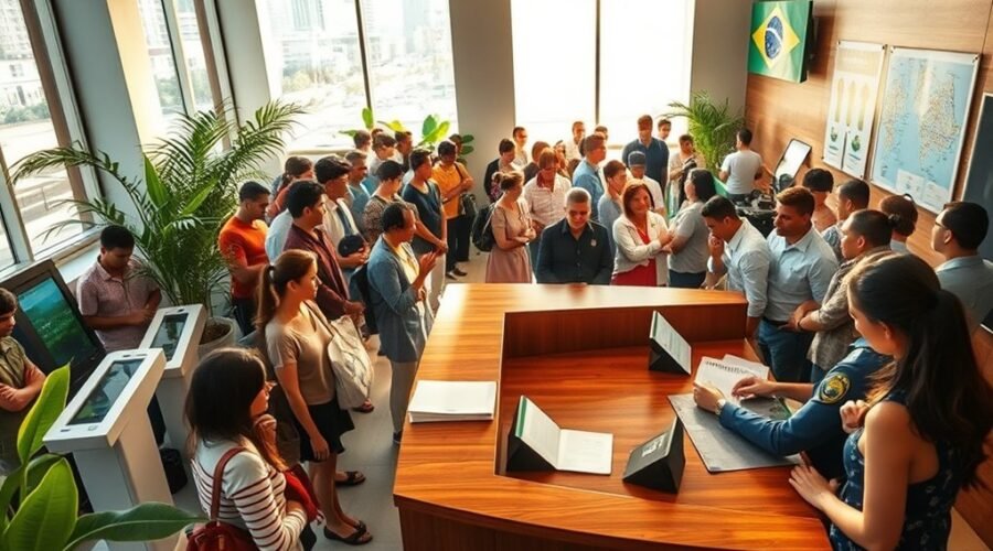 solicitação de autorização de viagem brasil