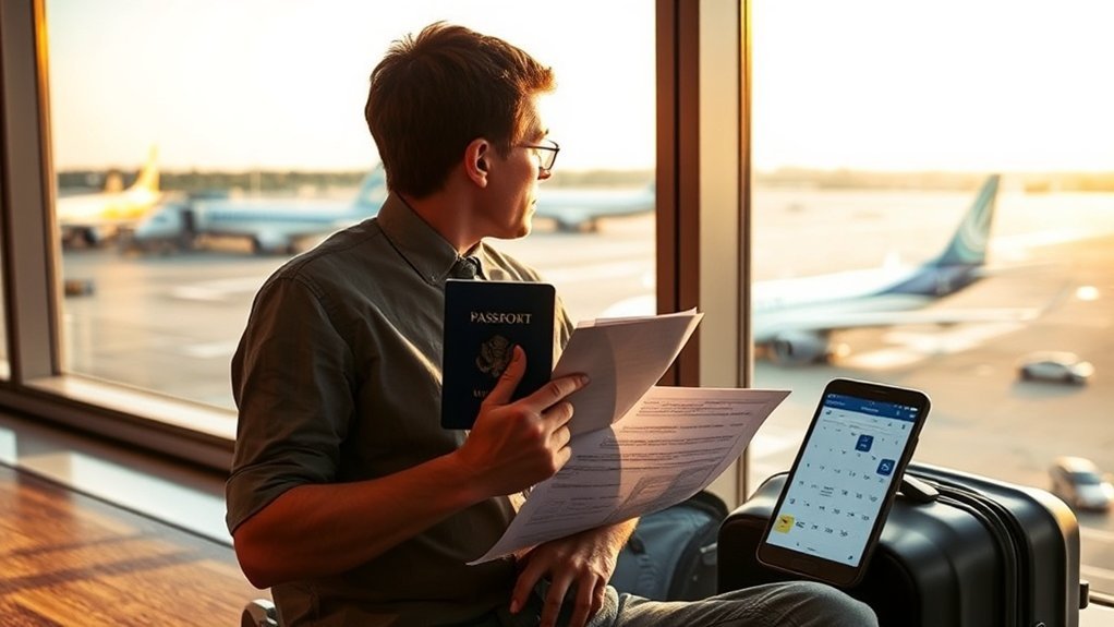 planos de viagem com considerações legais