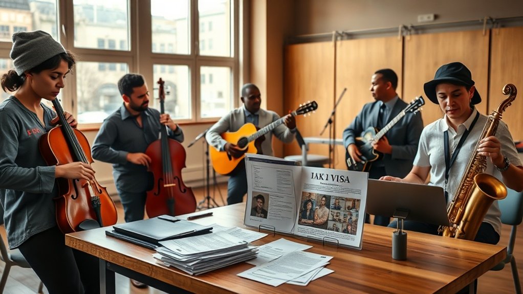 Categorias de visto para músicos dos EUA