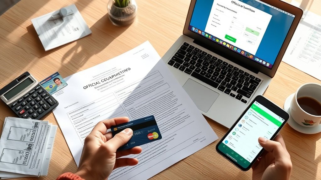 verificar taxas e pagamentos