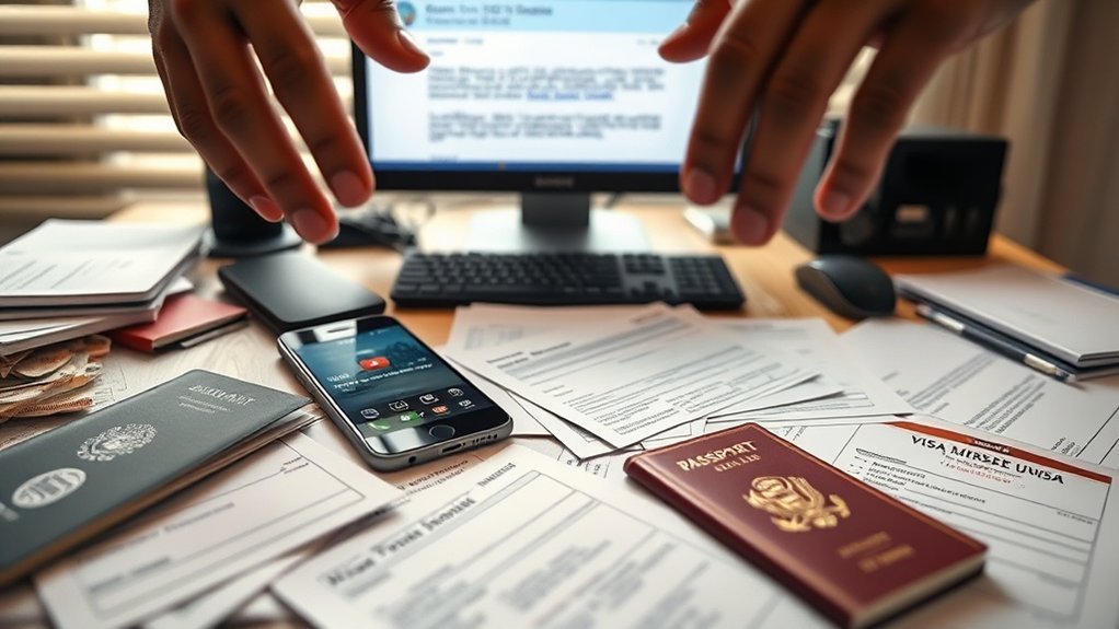 vigilância contra golpes de visto