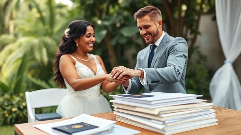 processo de visto e imigração