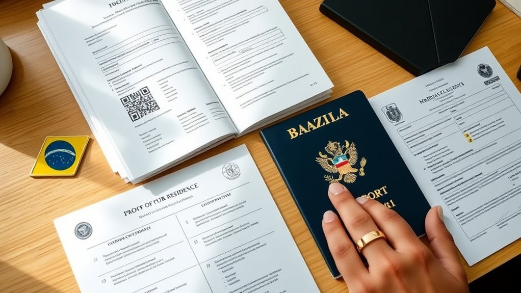 lista de verificação de documentos para solicitação de visto