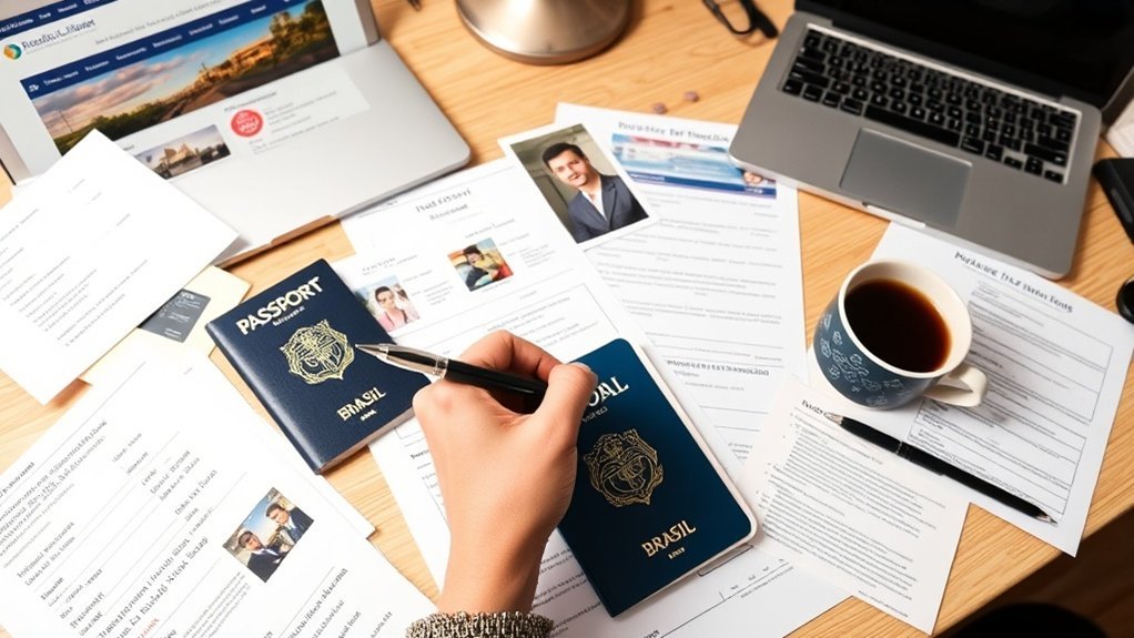 Requisitos de documentos para solicitação de visto