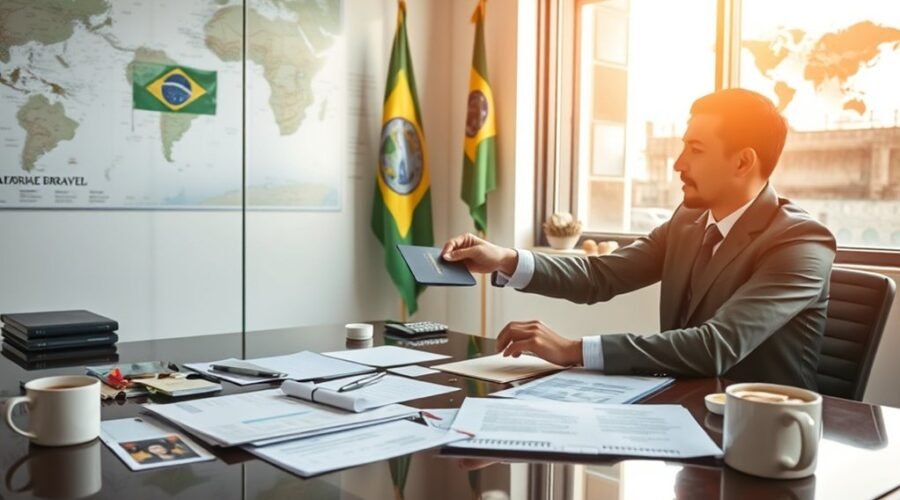 pedido de visto para professores