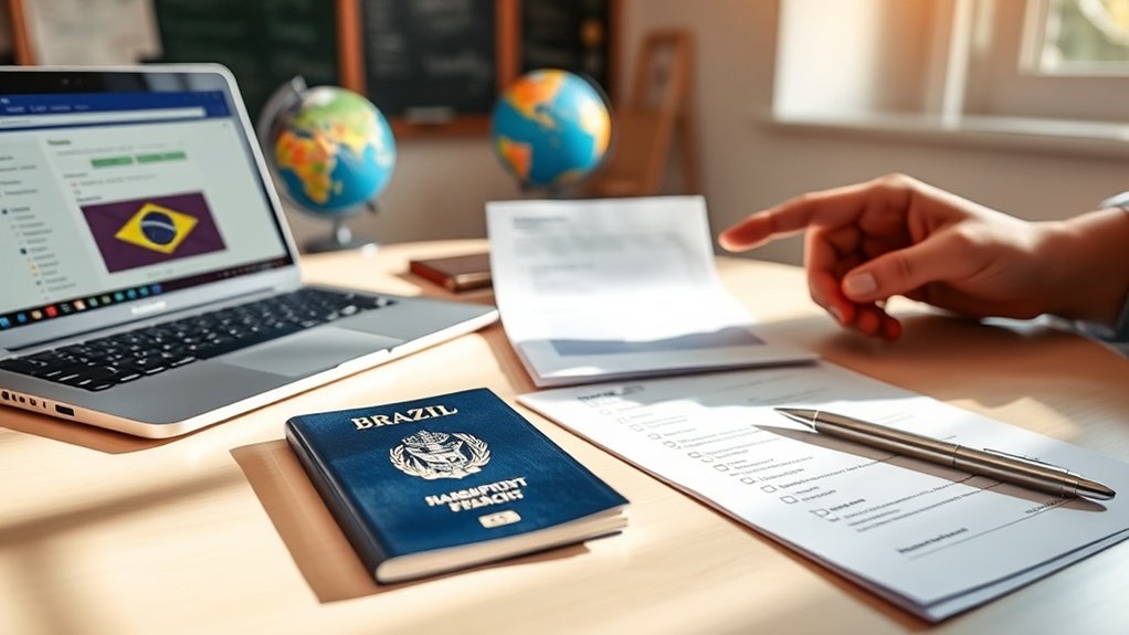 pedido de visto para professores