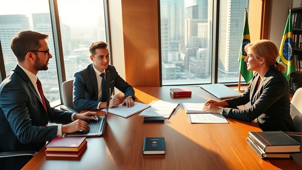 assistência jurídica para solicitação de visto