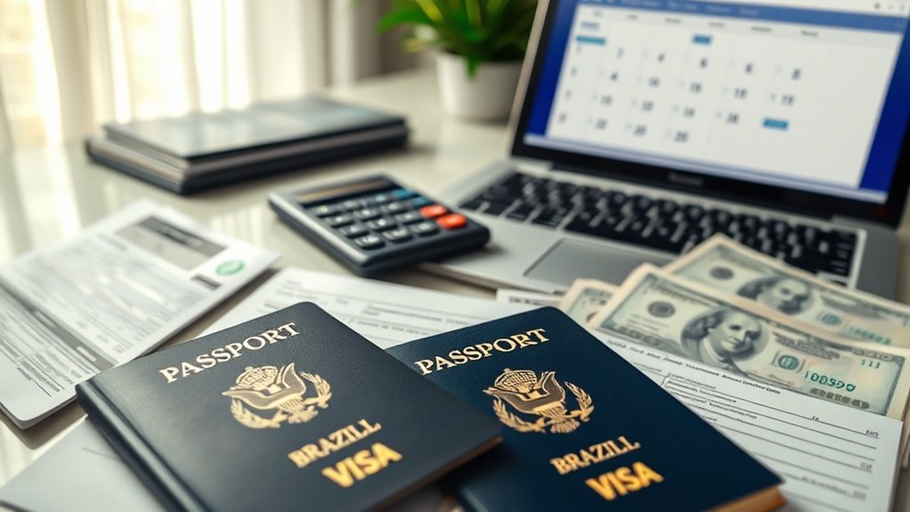 etapas do processo de solicitação de visto