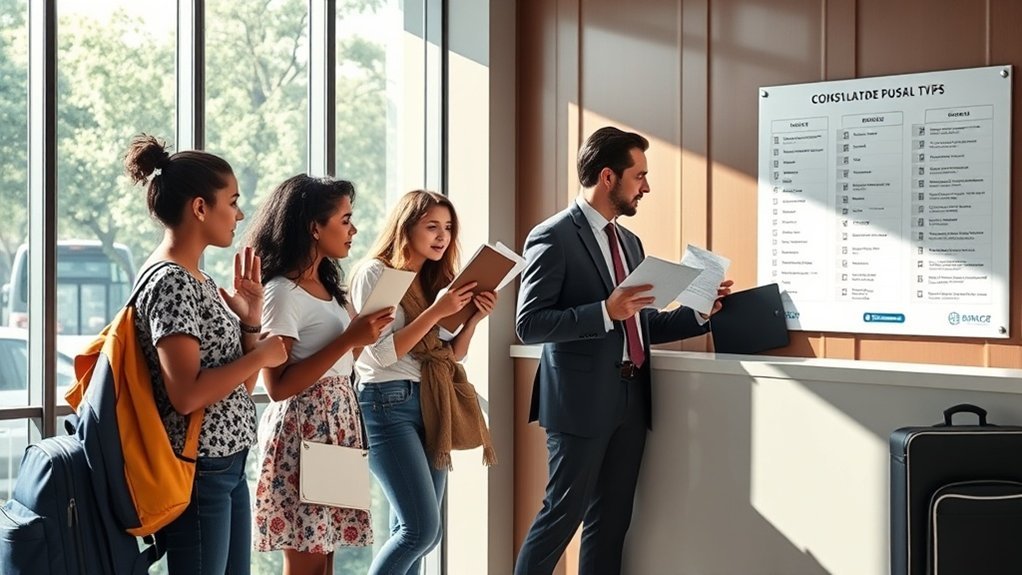 Confusão sobre o propósito da solicitação de visto