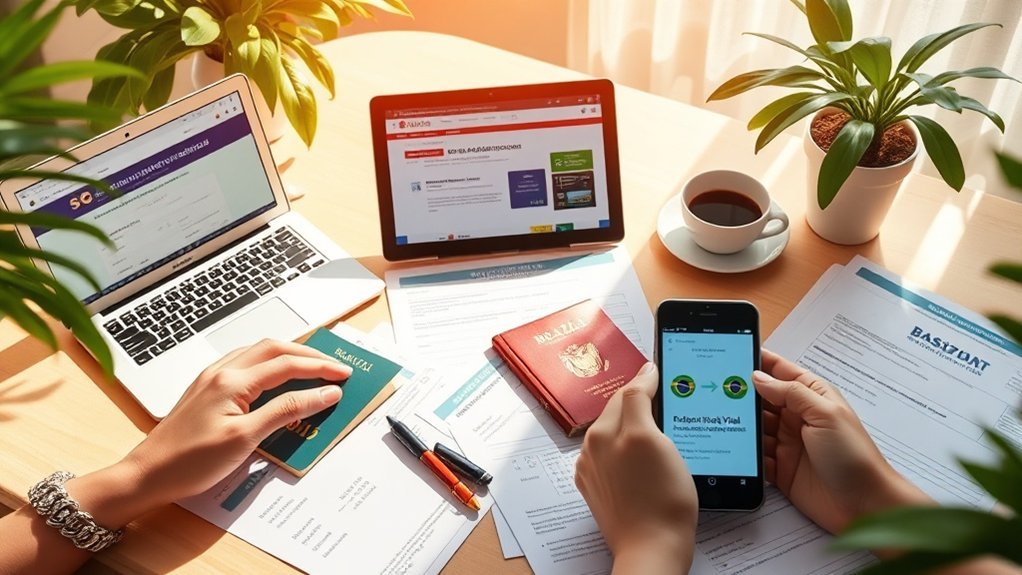 guia de etapas para solicitação de visto