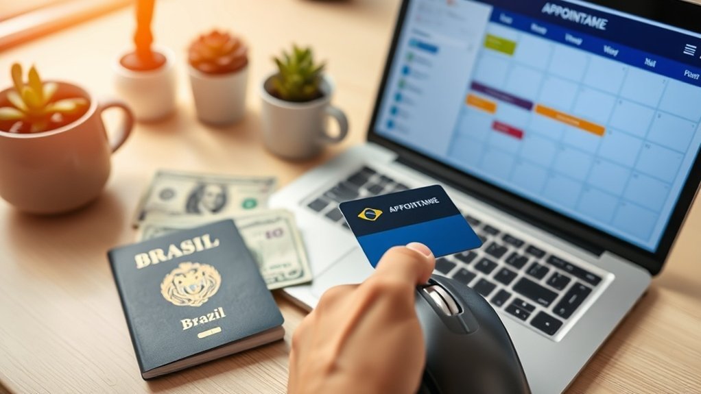 processo de pagamento da taxa de visto