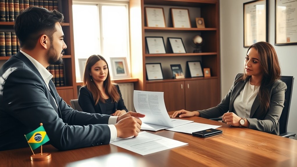 O processo de visto precisa de advogado