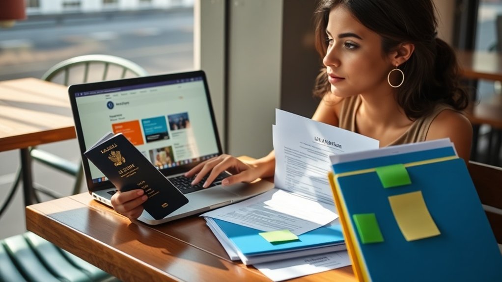 status de visto versus tipo de visto