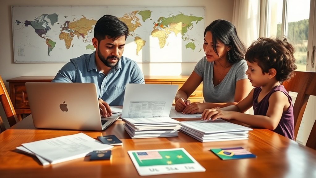 opções de transição de visto disponíveis