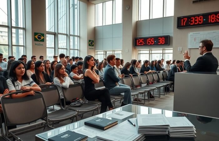 informações sobre o tempo de espera para visto