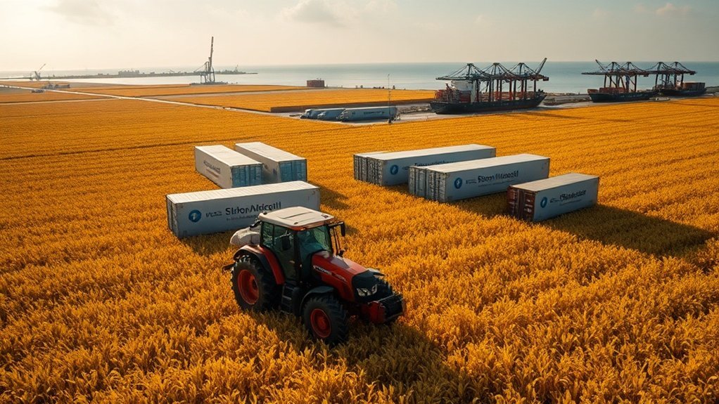 conexões comerciais agrícolas vitais