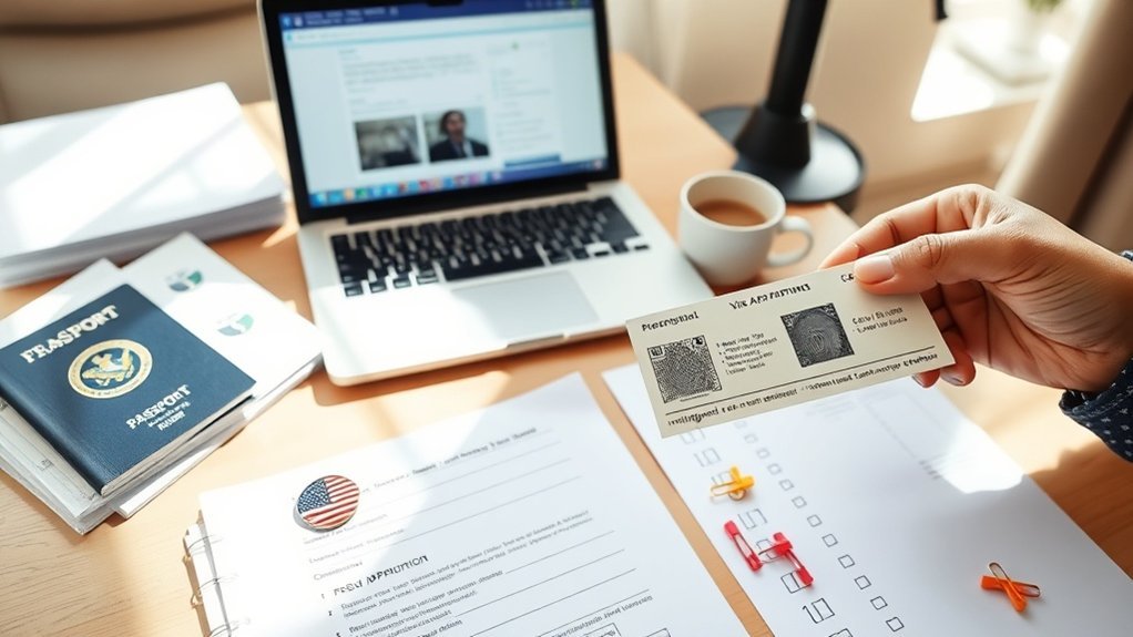 etapas de solicitação de visto de trabalho