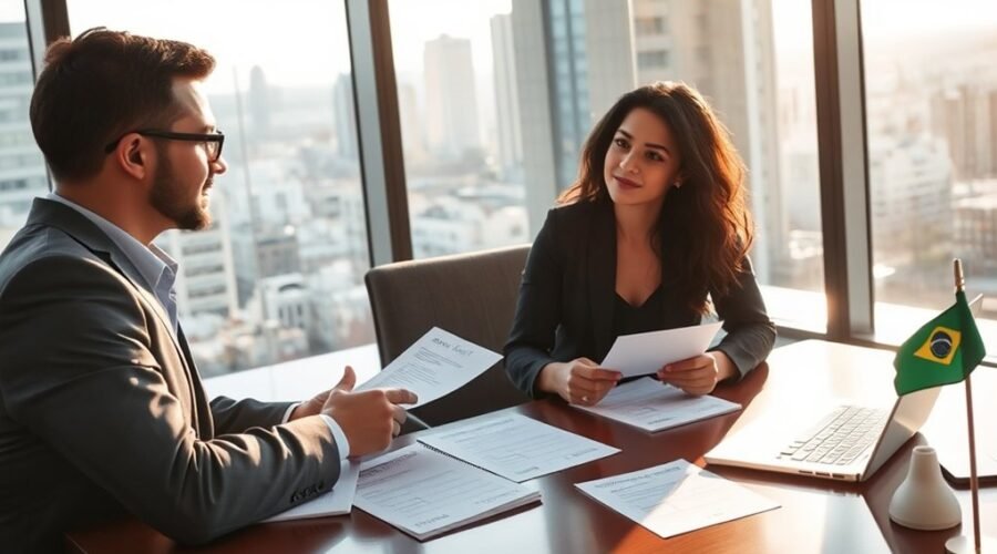 assistência jurídica para visto de trabalho