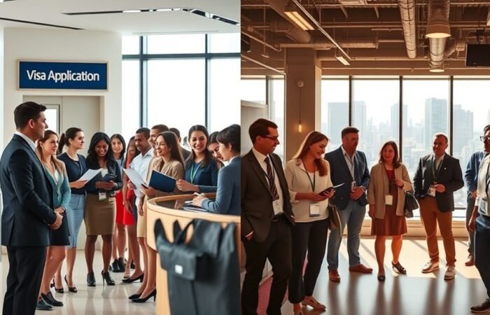 visto de trabalho vs emprego direto