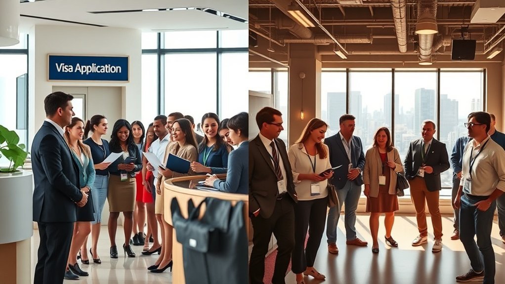 visto de trabalho vs emprego direto