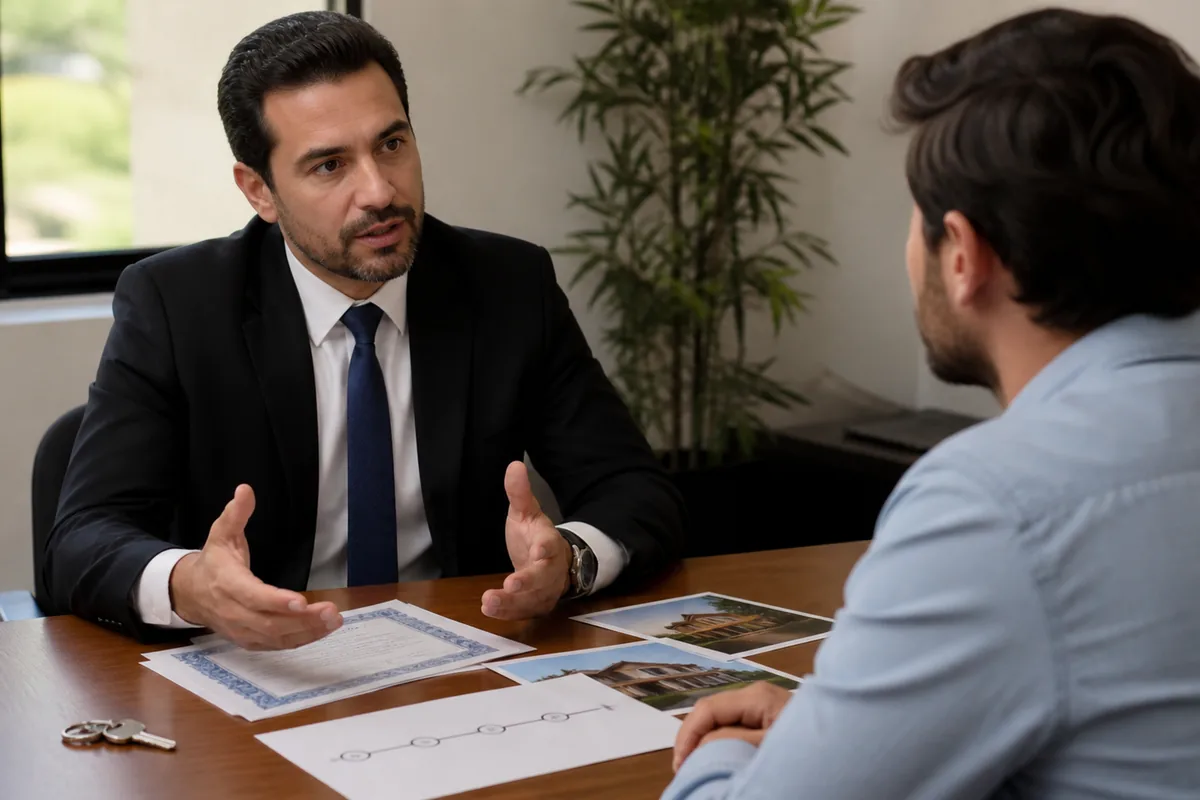 Advogado explicando estratégia para entrada judicial no imóvel