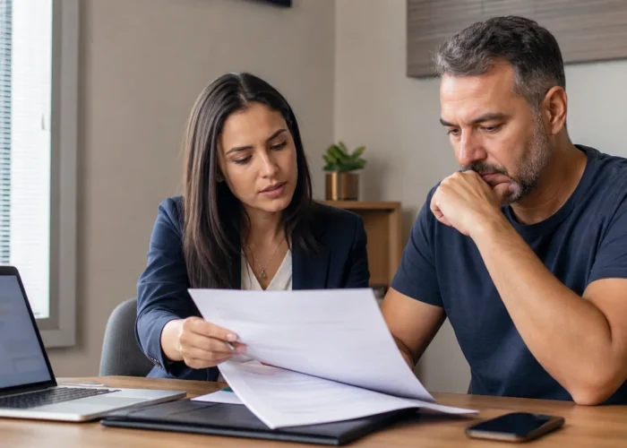 Advogada revisa documentos de consumidor para limpar nome negativado