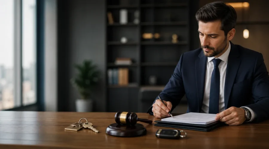 Advogado organiza documentos de imóvel e veículo para leilão
