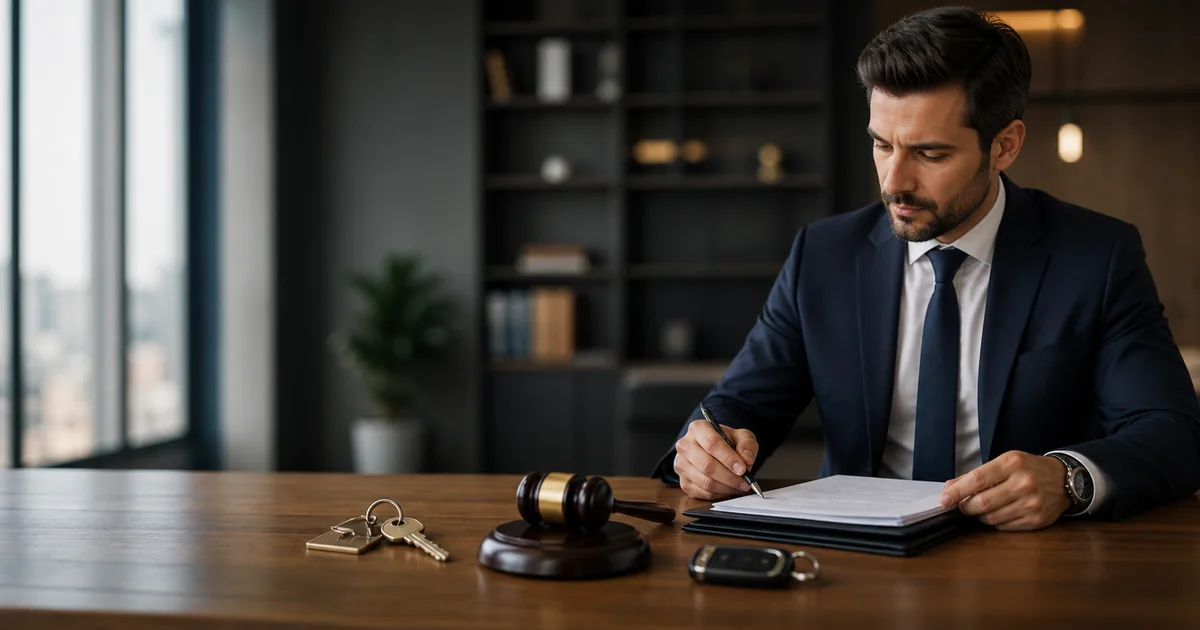 Advogado organiza documentos de imóvel e veículo para leilão