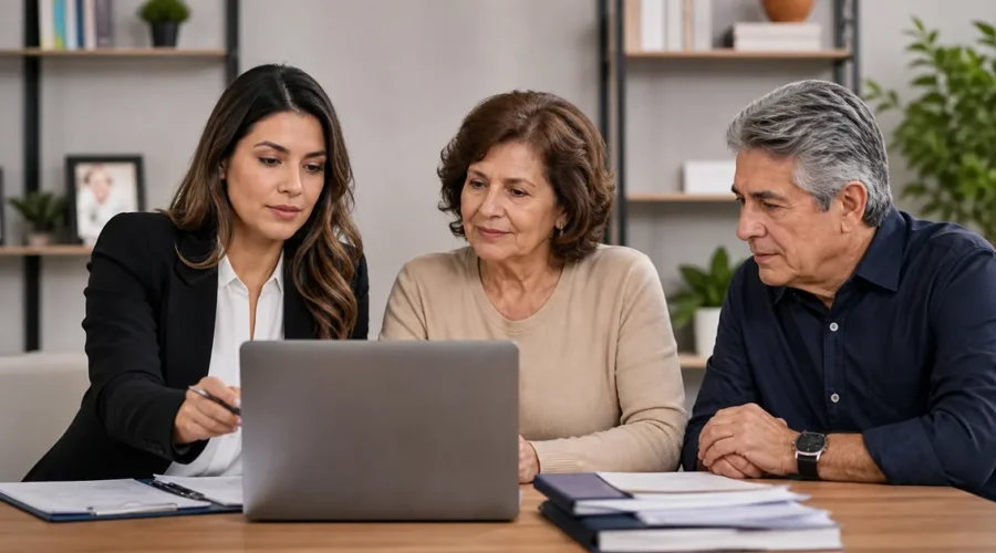 Família recebe orientação sobre aposentadoria, pensão e inventário