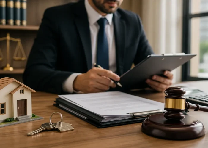 Advogado analisa documentos e custos de imóvel antes do leilão