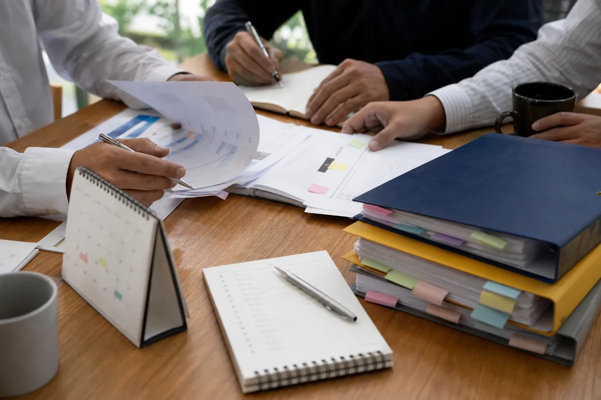 Documentos e ata usados para registrar decisões e prazos do inventário