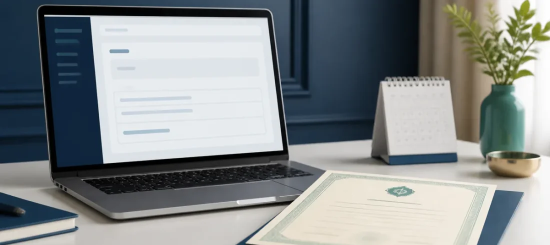 Preview com notebook e certidão para verificar averbação de divórcio
