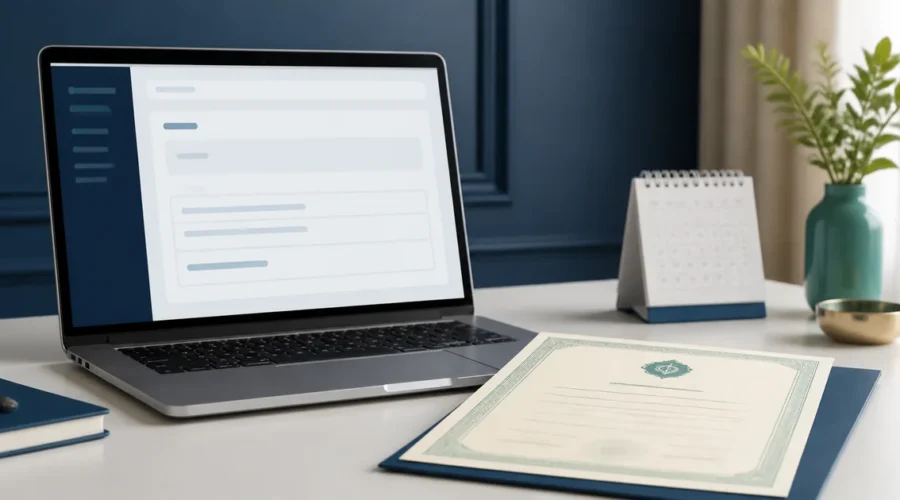 Preview com notebook e certidão para verificar averbação de divórcio