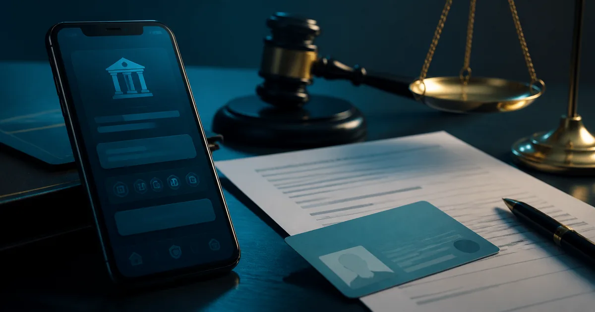 Celular, identificação e documento processual representam bloqueio judicial