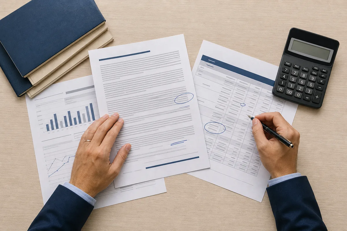 Comparação de contrato com taxas de mercado e parcelas